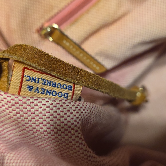 Dooney & Bourke Vintage Reverse Lock Tan and Brown Monogram Tote - Picture 15 of 16